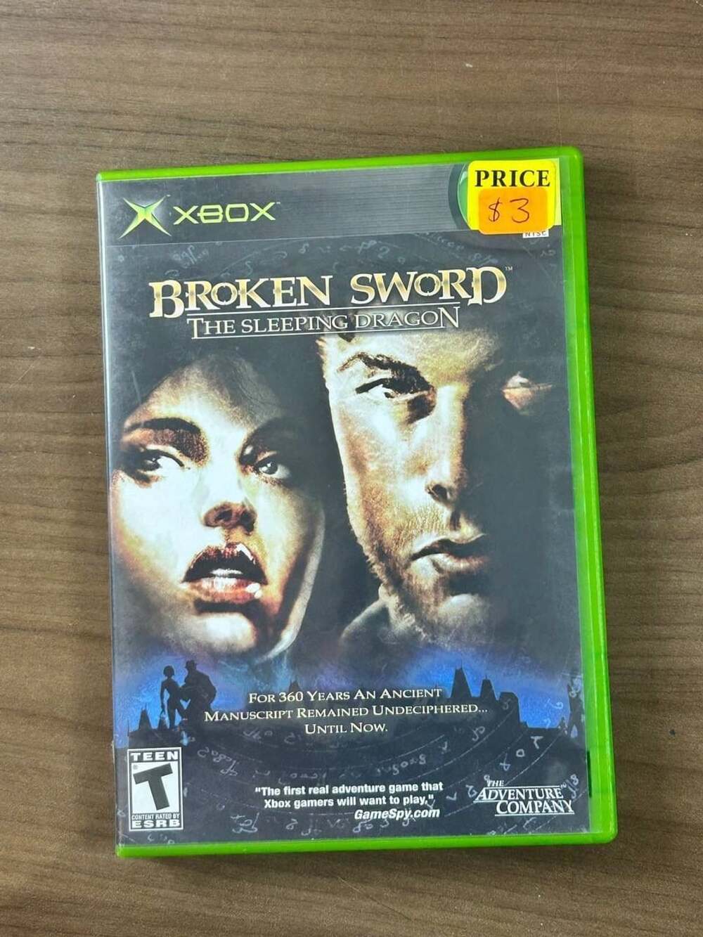 Broken Sword The Sleeping Dragon Microsoft Xbox 2003 CIB w/ Manual & Case